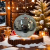 20CM Christmas glass patch mirror foam ball disco festival decoration ball Specification image
